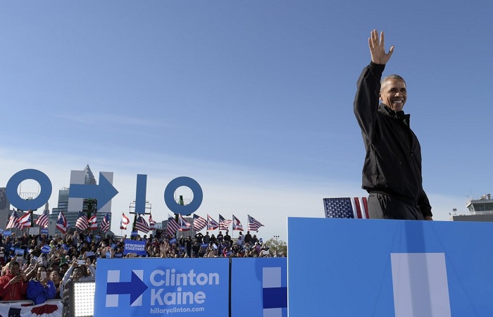 President Obama kicks off a week of Campaigning for Hillary Clinton in Ohio